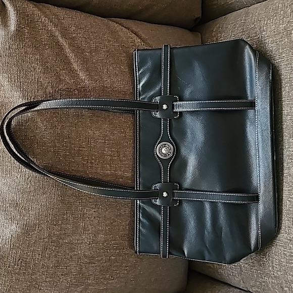 Dooney & Bourke blue leather handbag - Picture 1 of 12